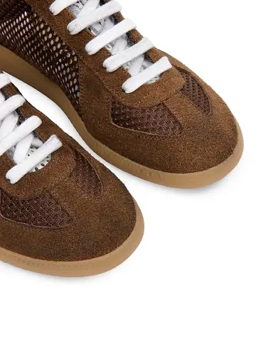 Maison Margiela Men's Replica Suede & Mesh Low-Top Sneakers | Thumbnail 5 Maison Margiela Men's Replica Suede & Mesh Low-Top Sneakers | Thumbnail 5