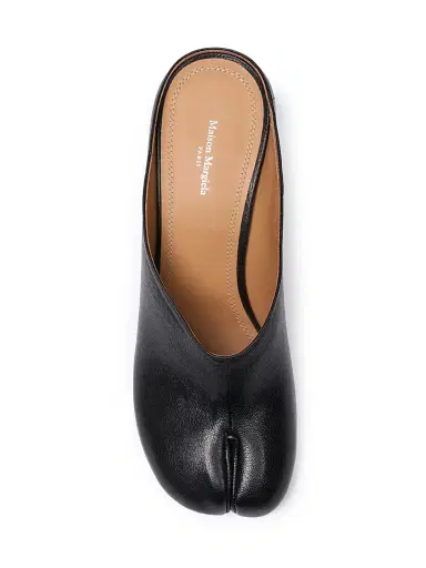 Maison Margiela Women's Tabi 60MM Leather Mules - Black | Thumbnail 4 Maison Margiela Women's Tabi 60MM Leather Mules - Black | Thumbnail 4