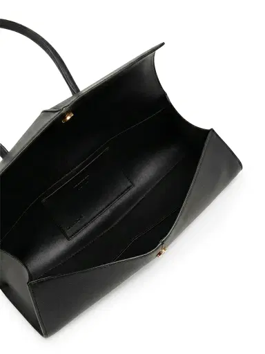 Jil Sander Women's Linea Leather Shoulder Bag - Black | Thumbnail 4 Jil Sander Women's Linea Leather Shoulder Bag - Black | Thumbnail 4