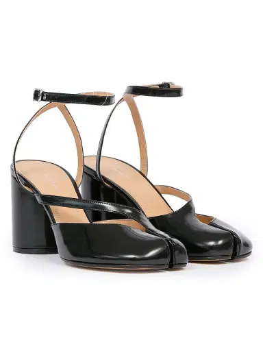 Maison Margiela Women's Tabi 80MM Leather Pumps - Black | Thumbnail 2 Maison Margiela Women's Tabi 80MM Leather Pumps - Black | Thumbnail 2