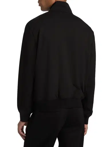 Emporio Armani Men's Horizontal Texture Full-Zip Jacket - Black Beauty | Thumbnail 5 Emporio Armani Men's Horizontal Texture Full-Zip Jacket - Black Beauty | Thumbnail 5