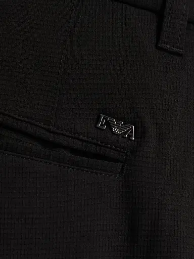 Emporio Armani Men's Horizontal Texture Trousers - Black Beauty | Thumbnail 7 Emporio Armani Men's Horizontal Texture Trousers - Black Beauty | Thumbnail 7