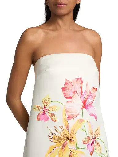 As It May Women's Lilly Floral Woven Strapless Minidress - Blooming Tiger Lillies | Thumbnail 6 As It May Women's Lilly Floral Woven Strapless Minidress - Blooming Tiger Lillies | Thumbnail 6