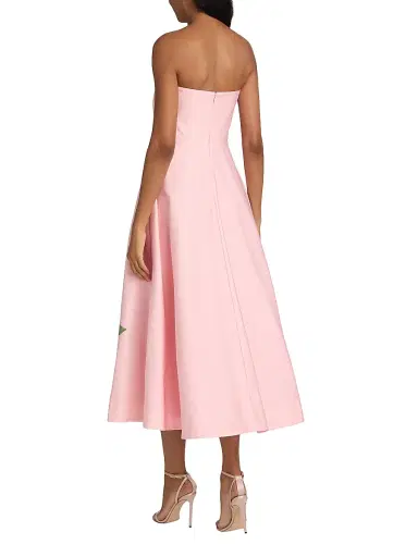 As It May Women's Flora Strapless Woven Midi-Dress - Blushing Rosettes | Thumbnail 5 As It May Women's Flora Strapless Woven Midi-Dress - Blushing Rosettes | Thumbnail 5