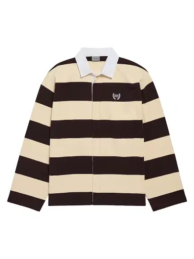 Balenciaga Men's Polo Shirt - Dark Brown Beige - Size Small | Thumbnail 1 Balenciaga Men's Polo Shirt - Dark Brown Beige - Size Small | Thumbnail 1