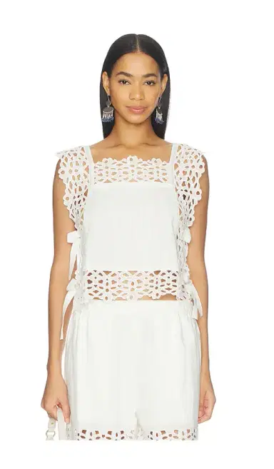 Sea Leila Eyelet Sleeveless Top | Thumbnail 1 Sea Leila Eyelet Sleeveless Top | Thumbnail 1