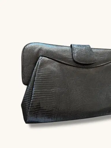 Jen Wonders Studio Black Leather Clutch | Thumbnail 4 Jen Wonders Studio Black Leather Clutch | Thumbnail 4