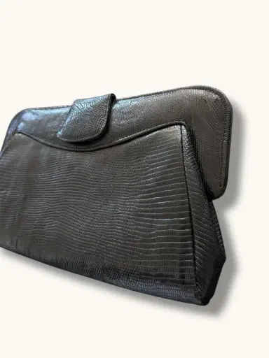 Jen Wonders Studio Black Leather Clutch | Thumbnail 5 Jen Wonders Studio Black Leather Clutch | Thumbnail 5