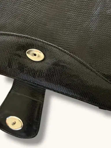 Jen Wonders Studio Black Leather Clutch | Thumbnail 7 Jen Wonders Studio Black Leather Clutch | Thumbnail 7