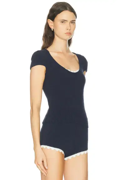 LPA Champaux Lace Trim Top | Thumbnail 4 LPA Champaux Lace Trim Top | Thumbnail 4