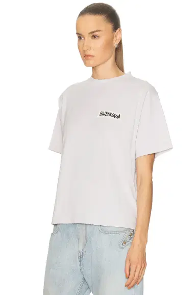 Balenciaga Medium Fit T-Shirt | Thumbnail 3 Balenciaga Medium Fit T-Shirt | Thumbnail 3