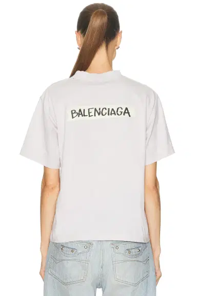 Balenciaga Medium Fit T-Shirt | Thumbnail 4 Balenciaga Medium Fit T-Shirt | Thumbnail 4