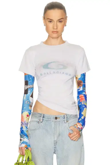 Balenciaga Double Sleeve T-Shirt | Thumbnail 1 Balenciaga Double Sleeve T-Shirt | Thumbnail 1