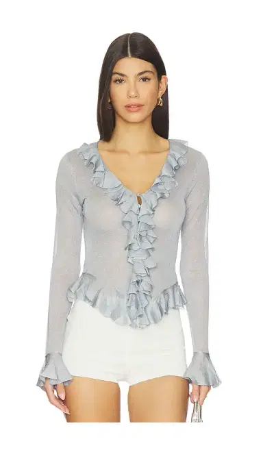 LPA Attison Ruffle Cardigan | Thumbnail 1 LPA Attison Ruffle Cardigan | Thumbnail 1