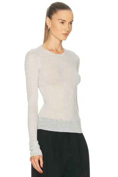 SKIMS Sheer Cotton Long Sleeve Tee | Thumbnail 2 SKIMS Sheer Cotton Long Sleeve Tee | Thumbnail 2