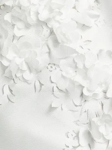 Badgley Mischka Women's Floral Appliqué Strapless Cocktail Dress - Light | Thumbnail 7 Badgley Mischka Women's Floral Appliqué Strapless Cocktail Dress - Light | Thumbnail 7