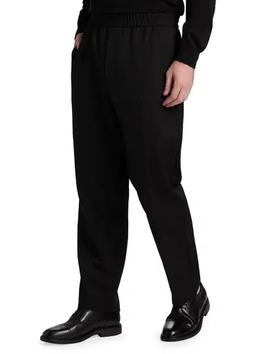 Nili Lotan Men's Lawrence Virgin Wool Pants - Black | Thumbnail 4 Nili Lotan Men's Lawrence Virgin Wool Pants - Black | Thumbnail 4