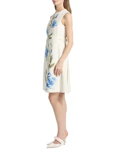 Teri Jon by Rickie Freeman Women's Crepe Flower Print Minidress - Multi | Thumbnail 4 Teri Jon by Rickie Freeman Women's Crepe Flower Print Minidress - Multi | Thumbnail 4
