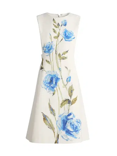 Teri Jon by Rickie Freeman Women's Crepe Flower Print Minidress - Multi | Thumbnail 1 Teri Jon by Rickie Freeman Women's Crepe Flower Print Minidress - Multi | Thumbnail 1