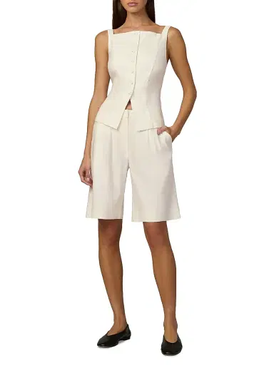 Joe's Jeans Women's The Frankie Linen-Blend Vest | Thumbnail 2 Joe's Jeans Women's The Frankie Linen-Blend Vest | Thumbnail 2