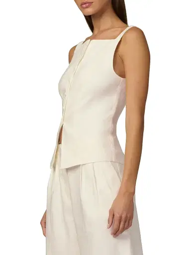 Joe's Jeans Women's The Frankie Linen-Blend Vest | Thumbnail 3 Joe's Jeans Women's The Frankie Linen-Blend Vest | Thumbnail 3