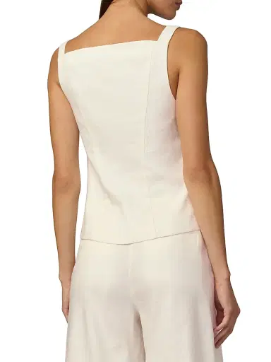Joe's Jeans Women's The Frankie Linen-Blend Vest | Thumbnail 4 Joe's Jeans Women's The Frankie Linen-Blend Vest | Thumbnail 4