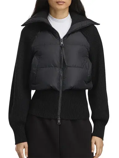 Canada Goose Women's HyBridge Astoria Down Knit Jacket - Black | Thumbnail 3 Canada Goose Women's HyBridge Astoria Down Knit Jacket - Black | Thumbnail 3