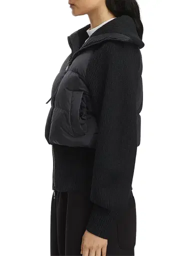 Canada Goose Women's HyBridge Astoria Down Knit Jacket - Black | Thumbnail 4 Canada Goose Women's HyBridge Astoria Down Knit Jacket - Black | Thumbnail 4