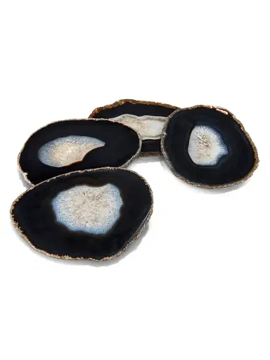 Anna New York Pedra 4-Piece Agate Coaster Set | Thumbnail 1 Anna New York Pedra 4-Piece Agate Coaster Set | Thumbnail 1
