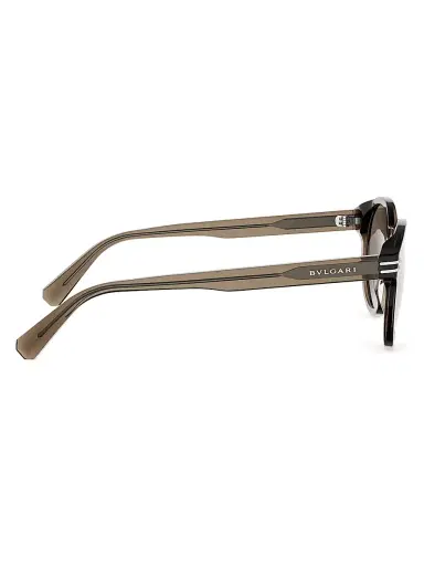 BVLGARI Men's B. zero1 50MM Round Sunglasses - Brown | Thumbnail 7 BVLGARI Men's B. zero1 50MM Round Sunglasses - Brown | Thumbnail 7