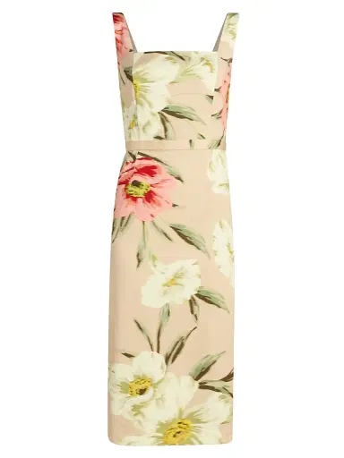 Ungaro Women's Cyra Floral Stretch-Cotton Sheath Midi-Dress | Thumbnail 1 Ungaro Women's Cyra Floral Stretch-Cotton Sheath Midi-Dress | Thumbnail 1