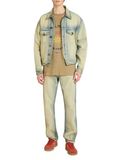 Balmain Men's Regular Fit Straight-Leg Jeans - Blue Jean | Thumbnail 2 Balmain Men's Regular Fit Straight-Leg Jeans - Blue Jean | Thumbnail 2