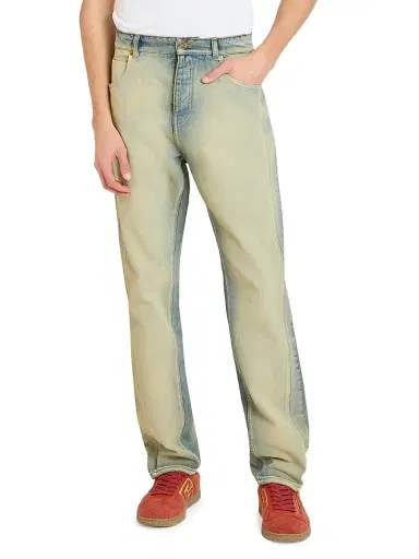 Balmain Men's Regular Fit Straight-Leg Jeans - Blue Jean | Thumbnail 3 Balmain Men's Regular Fit Straight-Leg Jeans - Blue Jean | Thumbnail 3