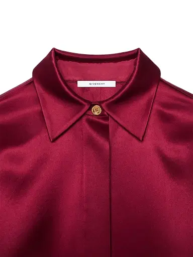 Givenchy Women's Cocoon Long Dress in Satin - Red Cherry - Size 4 | Thumbnail 4 Givenchy Women's Cocoon Long Dress in Satin - Red Cherry - Size 4 | Thumbnail 4