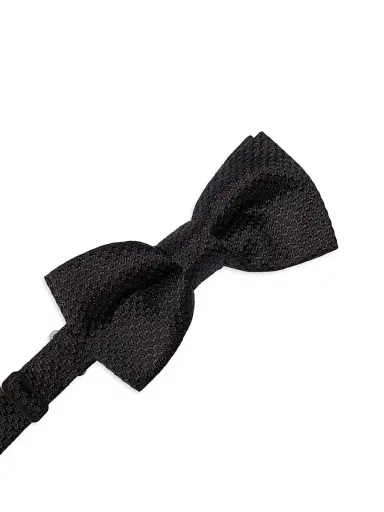 Givenchy Men's Bow Tie in Silk Jacquard - Black | Thumbnail 2 Givenchy Men's Bow Tie in Silk Jacquard - Black | Thumbnail 2