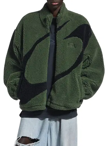 Balenciaga Men's Loop Sports Icon Zip-Up Jacket - Khaki | Thumbnail 2 Balenciaga Men's Loop Sports Icon Zip-Up Jacket - Khaki | Thumbnail 2