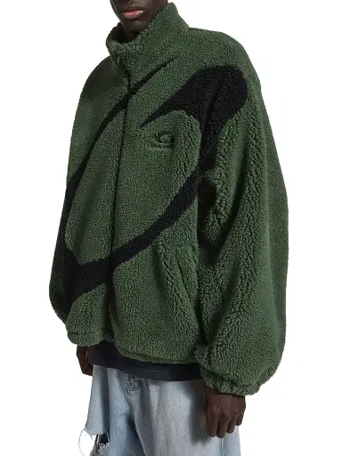 Balenciaga Men's Loop Sports Icon Zip-Up Jacket - Khaki | Thumbnail 5 Balenciaga Men's Loop Sports Icon Zip-Up Jacket - Khaki | Thumbnail 5