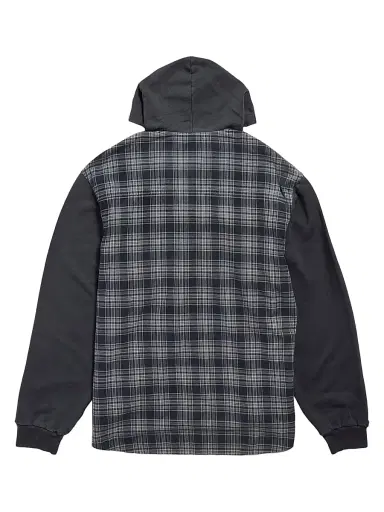 Balenciaga Men's Hooded Hybrid Shirt - Grey | Thumbnail 2 Balenciaga Men's Hooded Hybrid Shirt - Grey | Thumbnail 2