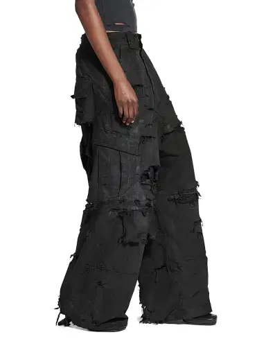 Balenciaga Men's Distressed Large Cargo Pants | Thumbnail 6 Balenciaga Men's Distressed Large Cargo Pants | Thumbnail 6