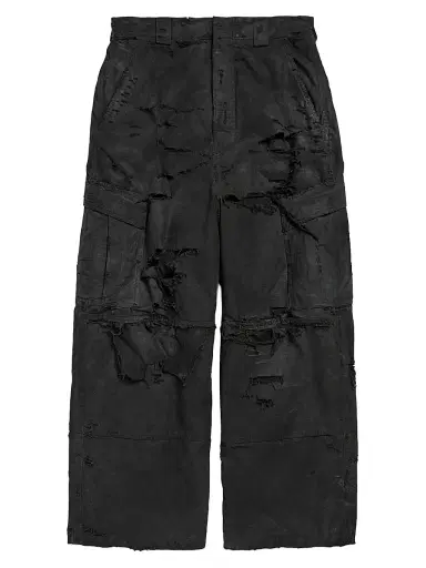 Balenciaga Men's Distressed Large Cargo Pants | Thumbnail 1 Balenciaga Men's Distressed Large Cargo Pants | Thumbnail 1