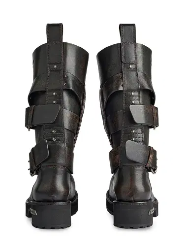 Balenciaga Women's Venom High Boots - Brown Black | Thumbnail 3 Balenciaga Women's Venom High Boots - Brown Black | Thumbnail 3