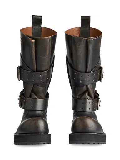 Balenciaga Women's Venom High Boots - Brown Black | Thumbnail 4 Balenciaga Women's Venom High Boots - Brown Black | Thumbnail 4
