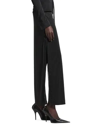 Balenciaga Women's Lace-Up Maxi Skirt - Black | Thumbnail 4 Balenciaga Women's Lace-Up Maxi Skirt - Black | Thumbnail 4