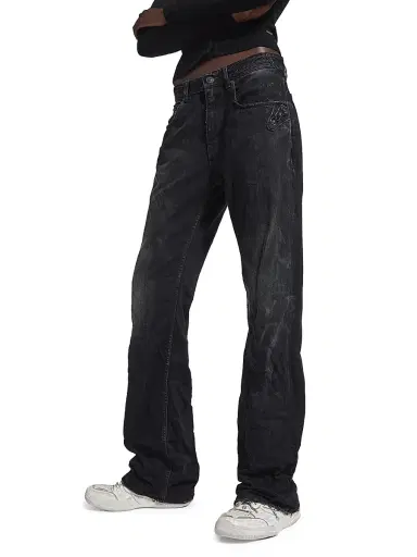 Balenciaga Women's City Straight Jeans - Black | Thumbnail 3 Balenciaga Women's City Straight Jeans - Black | Thumbnail 3