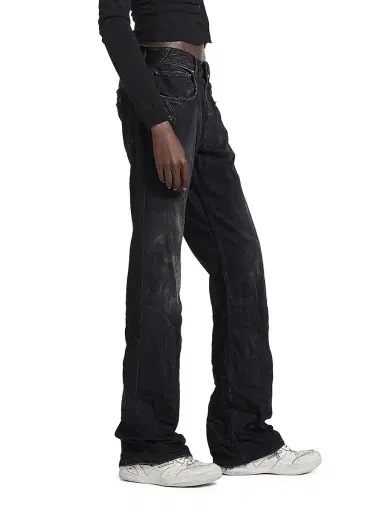 Balenciaga Women's City Straight Jeans - Black | Thumbnail 5 Balenciaga Women's City Straight Jeans - Black | Thumbnail 5