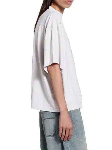 Balenciaga Women's Kittycat Cropped T-Shirt - Dirty White - Size XL | Thumbnail 3 Balenciaga Women's Kittycat Cropped T-Shirt - Dirty White - Size XL | Thumbnail 3