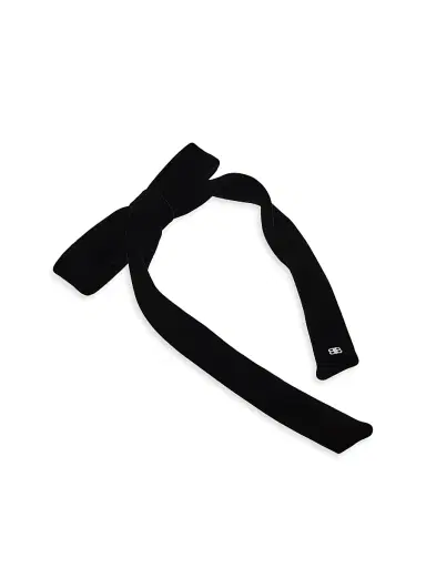 Balenciaga Women's Holli Thin Hair Bow - Black Shiny Silver | Thumbnail 3 Balenciaga Women's Holli Thin Hair Bow - Black Shiny Silver | Thumbnail 3