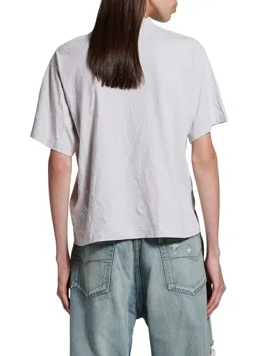 Balenciaga Women's Loop Sports Icon Medium Fit T-Shirt - Dirty White | Thumbnail 4 Balenciaga Women's Loop Sports Icon Medium Fit T-Shirt - Dirty White | Thumbnail 4