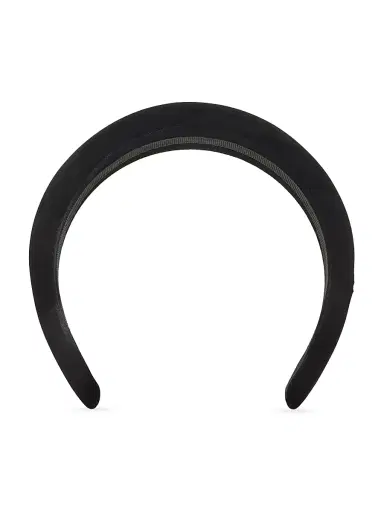 Balenciaga Women's Holli Headband - Black Shiny Silver | Thumbnail 1 Balenciaga Women's Holli Headband - Black Shiny Silver | Thumbnail 1