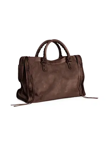 Balenciaga Women's Le City Medium Top Handle Bag - Light Espresso | Thumbnail 3 Balenciaga Women's Le City Medium Top Handle Bag - Light Espresso | Thumbnail 3